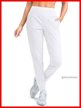 Fleece Lined Thermal High Waisted Jogger Pants Water Resistant Winter Outdoor